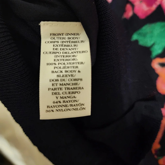 #058 Ann Taylor XS Flowery lightweight see thru button down cardigan - Picture 6 of 11